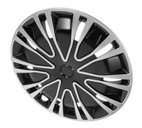 OFFIGAM Radnabenabdeckungen für Auto 15 Zoll aus Robustem Pp Material Praktische und Schützende Nabenkappen für Radnaben Passend für 15 zoll Radnaben Schwarz