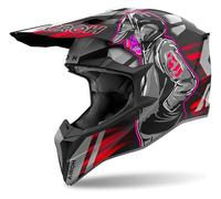 Offroad-Helm Airoh WRAAAP CYBER Red Matt