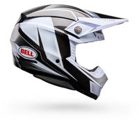 Offroad-Helm Bell Moto-10 Spherical Grid White/Black
