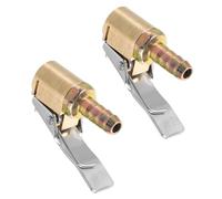 OHPHCALL 2 Stück Kupfer Auto Reifenfüller Schnellanschluss mit Klemmfutter und Schnellkupplung für Reifenfülldüse und Ventilverlängerung bei Notfällen und Fahrzeugen