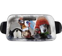 OKCars Frontscheibenabdeckung für den Winter Hund und Katze