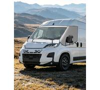OlaVeg Ducato Sonnenschutz Frontscheibe Frontscheibenabdeckung Reißverschluss Thermoschutz Abdeckung Ducato mit Sichtschutznetz für P-eugeot Boxer C-itroen Relay X250/290