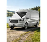 OlaVeg Frontscheibenabdeckung für Transit MK8 MK9 2015-2026 | Windschutzscheibenabdeckung,Thermomatte,Aluminiumfolie,UV-Schutz,Wasserdicht,für F-ord Transit MK8&MK9 2015-2026