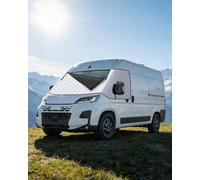 OlaVeg Frontscheibenabdeckung Wohnmobil Ducato Frontscheibenabdeckung Thermoschutz Abdeckung Ducato Mit Reißverschluss UV-Schutz Wasserdicht für P-eugeot Boxer C-itroen Relay X250/290