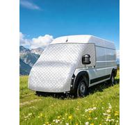 OlaVeg Windschutzscheibe Sonnenschutz Ducato Frontscheibenabdeckung Ducato Frontscheibenabdeckung Wohnmobil Aluminiumfolie UV-Schutz Wasserdicht für P-eugeot Boxer C-itroen Relay X250/290