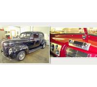 Oldtimer Autoradio DAB+ Bluetooth für Ford Sedan 1940 RetroSound UKW FM AUX-In