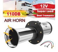 Oldtimer Horn verchromt 12V Hupe Waltons Fanfare Hupe Sirene Signalhorn 110dB