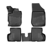 OMAC Gummimatten Fußmatten kompatibel mit Renault Captur 2013-2019 TPE Automatte Schwarz 4X