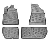 OMAC Gummimatten Fußmatten für Citroen Berlingo 2008-2018 TPE Automatten Grau 4x