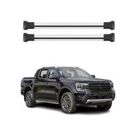 OMAC Aluminium Dachträger Querträger für Ford Ranger T6 P703 2022-2026 - Max. 75 kg - 2 Stangen Silber