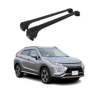 OMAC Aluminium Dachträger Querträger für Mitsubishi Eclipse Cross 2018-2026 - City Crash - ISO/PAS 11154:2006 - Abschließbar - Max. 75 kg - 2 Stangen Schwarz