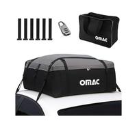 OMAC Auto Dachbox 500 Liter Faltbare wasserdichte Dachtasche Gepäckbox mit Aufbewahrungstasche und 6 Verstärkungsschnallen kompatibel mit Autos mit/ohne Dachträger