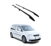 OMAC Dachreling Dachträger kompatibel mit VW Caddy Maxi 3 2003-2015 L2 Langer RS Alu Schwarz