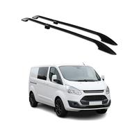 OMAC Dachreling kompatibel mit Ford Transit Custom/Tourneo Custom 2013-2023 L2 Langer Aluminium Schwarz
