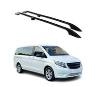 OMAC Dachreling kompatibel mit Mercedes Vito V Klasse W639 W447 2003-2023 L2 Langer Radstand Alu Schwarz