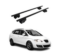 OMAC Dachträger für Seat Altea XL 2007-2015 Stahl 2 Stangen Schwarz