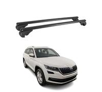 OMAC Dachträger für Skoda Kodiaq 2016-2024 Aluminium 2 Stangen Schwarz