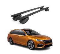 OMAC Dachträger für Skoda Octavia Kombi 2020-26 Aluminium 2 Stangen Schwarz