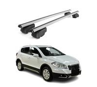 OMAC Dachträger für Suzuki SX-4 S-Cross 2013-21 Aluminium 2 Stangen Silber
