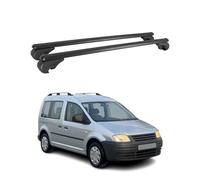 OMAC Dachträger für VW Caddy 2003-2015 Pre-FL Aluminium 2 Stangen Schwarz