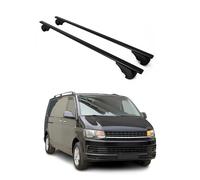 OMAC Dachträger Querträger für VW T5 T6 T6.1 Transporter Multivan Caravelle 2003-2024 - Abschließbar - Max. 75 kg - 2 Stangen Schwarz