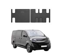 OMAC Gummi Fußmatten für Citroen Jumpy 2016-2026 3. Sitzreihe Matten Schwarz 2x
