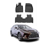 OMAC Gummi Fußmatten für Lexus RX 2016-2022 Premium TPE 3D Automatten Schwarz 4x