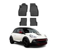OMAC Gummi Fußmatten für Opel Adam 2012-2019 Premium TPE 3D Automatten 4tlg