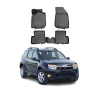 OMAC Gummimatten Fußmatten für Dacia Duster 2010-2016 2WD TPE Matten Schwarz 4x