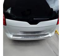 OMAC Heckstoßstange Ladekantenschutz Abdeckung Kompatibel mit Peugeot 5008 II 2017-2020 | Auto Innen Zubehör Dampfer Kofferraum Chrom Gebürstet Edelstahl
