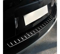 OMAC Ladekantenschutz für Dacia Duster 2010-2017 Edelstahl Carbon foliert | Stoßstangenschutz, fahrzeugspezifische Passform