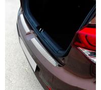 OMAC Ladekantenschutz für Hyundai i20 Schrägheck 2014-2020 Chrom gebürstet | Stoßstangenschutz, fahrzeugspezifische Passform