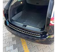 OMAC Ladekantenschutz kompatibel mit Opel Insignia B Kombi 2017-2024 Chrom Kohlefaserfolien