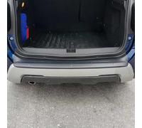 OMAC Ladekantenschutz Stossstangenschutz Heckstossstange kompatibel mit Dacia Duster 2018-2021 | Auto Innen Zubehör Kofferraum Kratzschutz Selbstklebend Dark Chrom