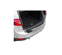 OMAC Ladekantenschutz Stossstangenschutz Heckstossstange kompatibel mit Ford Kuga I 2008-2012 | Auto Innen Zubehör Kofferraum Kratzschutz Selbstklebend Dark Chrom