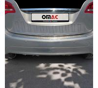 OMAC Ladekantenschutz Stossstangenschutz Heckstossstange kompatibel mit Opel Meriva 2010-2017 | Auto Innen Zubehör Kofferraum Kratzschutz Selbstklebend Abkantung Chrom Edelstahl