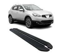 OMAC Schweller Trittbretter Schweller kompatibel mit Nissan Qashqai J10 2006-2014 Alu Schwarz