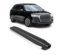 OMAC Seitenschweller Seitenbretter Trittbretter kompatibel mit Audi Q7 2015-2026 Alu Schwarz-Silber