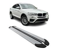 Seitenschweller Trittbretter Schweller für BMW X4 F26 2013-2018 Aluminium Silber
