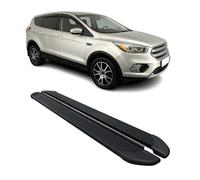 OMAC Seitenschweller Trittbretter Schweller kompatibel mit Ford Kuga 2011-2018 Aluminium Schwarz