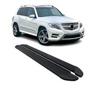 OMAC Seitenschweller Trittbretter Schweller kompatibel mit Mercedes GLK X204 2010-15 Alu Schwarz
