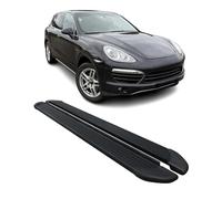 OMAC Seitenschweller Trittbretter Schweller kompatibel mit Porsche Cayenne 2010-2017 Alu Schwarz