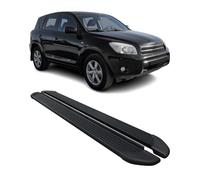 OMAC Seitenschweller Trittbretter Schweller kompatibel mit Toyota RAV4 2005-2011 Alu Schwarz