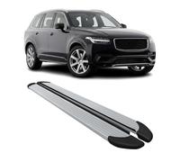 OMAC Seitenschweller Trittbretter Schweller kompatibel mit Volvo XC90 2015-2024 Aluminium Silber