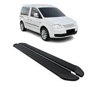 OMAC Seitenschweller Trittbretter Schweller kompatibel mit VW Caddy 2004-2020 L1 Kurzer Schwarz