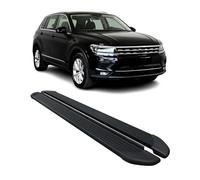 OMAC Seitenschweller Trittbretter Schweller kompatibel mit VW Tiguan II 2016-2023 Aluminium Schwarz