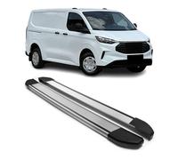 OMAC Trittbretter für Ford Transit Custom 2023-2026 L1 Aluminium 2 TLG Grau | Seitenschweller, fahrzeugspezifische Passform
