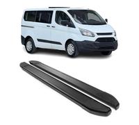 OMAC Trittbretter Seitenschweller kompatibel mit Ford Tourneo Custom 2013-2023 L1 Alu Schwarz 2X