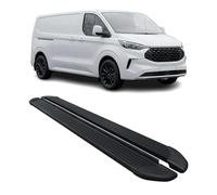 OMAC Trittbretter Seitenschweller kompatibel mit Ford Transit Custom 2023-2026 L2 Alu Schwarz 2X