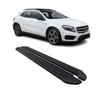 OMAC Trittbretter Seitenschweller kompatibel mit Mercedes GLA 2014-2020 Aluminium Schwarz 2 TLG